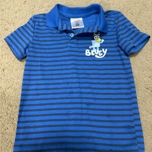 Jumping Beans Bluey Striped Polo Shirt